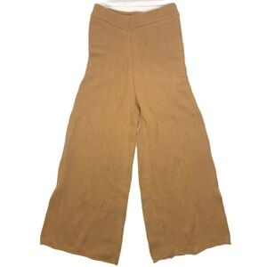 The Simple Folk Women Size 14 Sweater Knit Pants Wide Leg 100% Organic Cotton